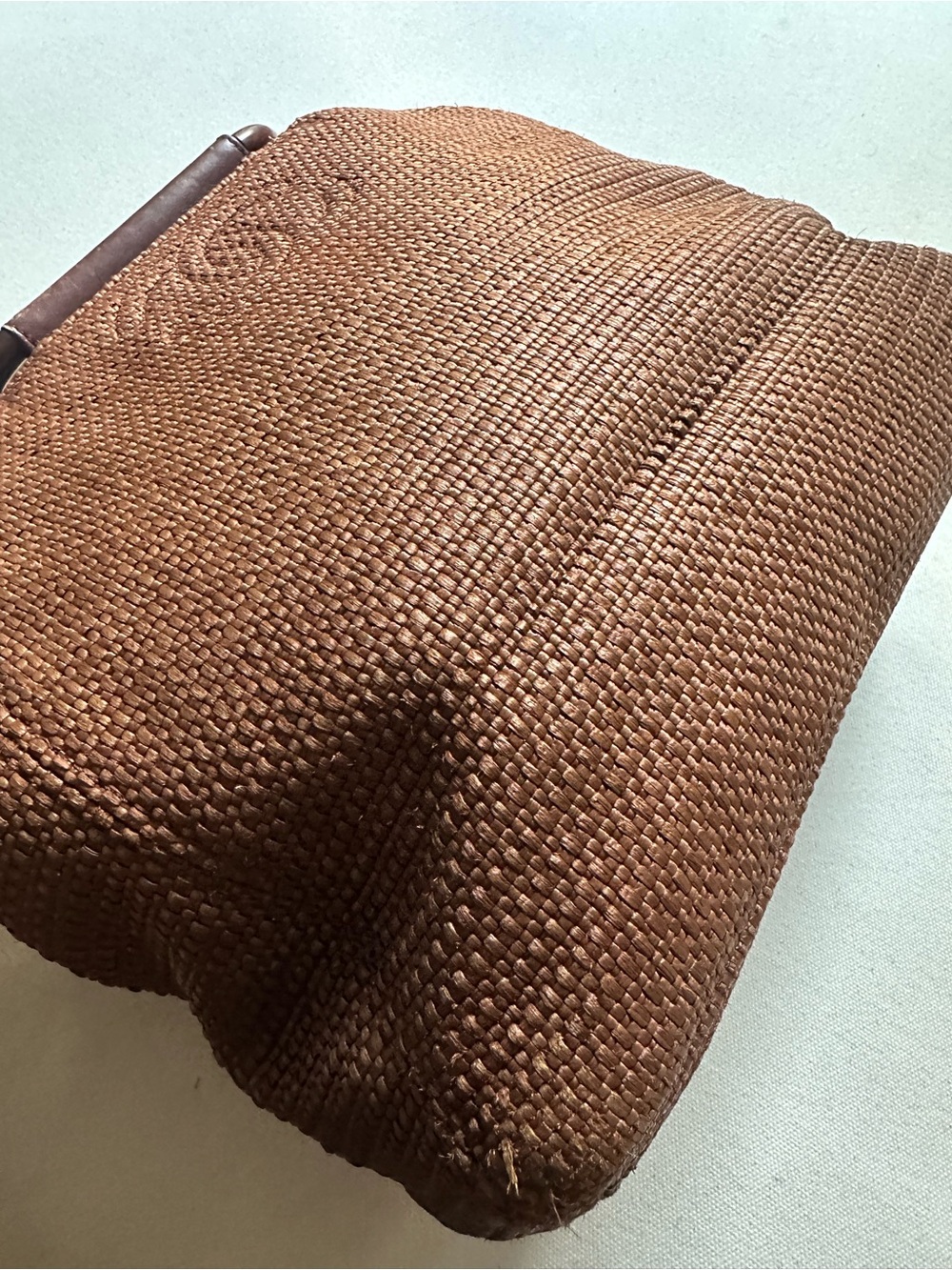 CHANEL Brown Woven Top-Handle Tote - Picture 6 of 16